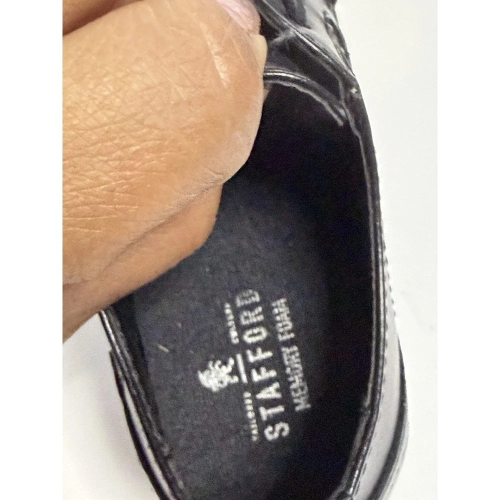Strafford  Boys Size 11 Black Lace Up Dress Shoes New in Box